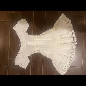 Cream Puff Sleeve Mini Sundress